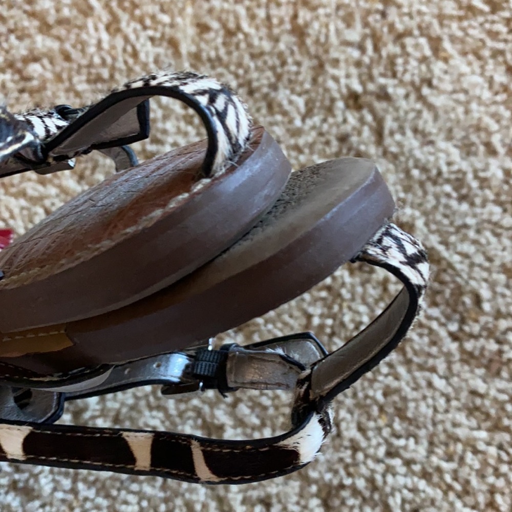 Sam Edelman Zebra Print Sandals - Picture 7 of 9